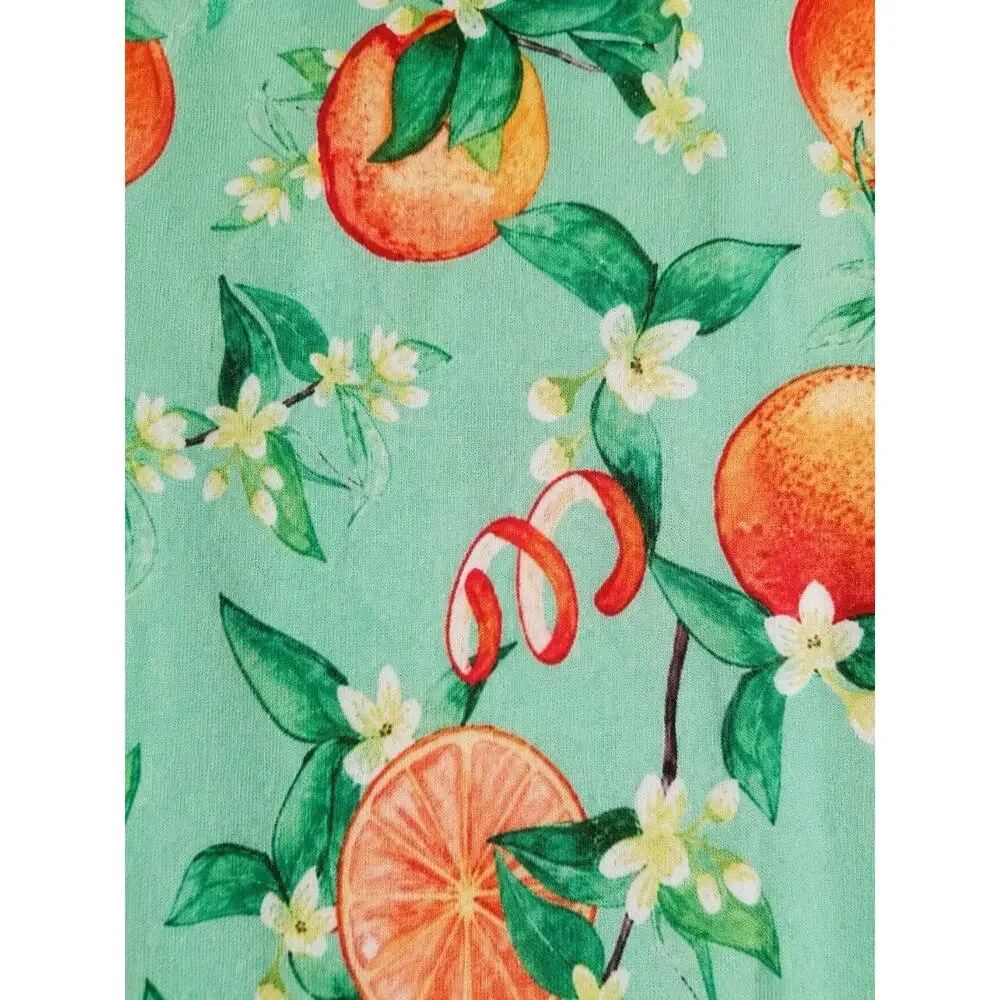 Posh Peanut Arancia Citrus Orange Blossom Bamboo Twirl Bodysuit Dress 2T